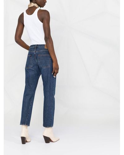 Totême Cropped Straight-leg Jeans - Blue