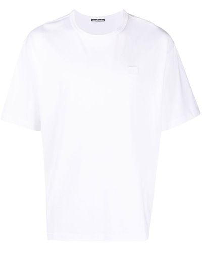 Acne Studios Tonal Logo-patch T-shirt - White
