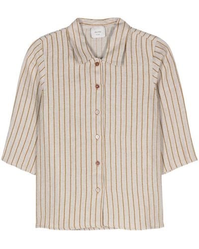 Alysi Striped Shirt - Natural