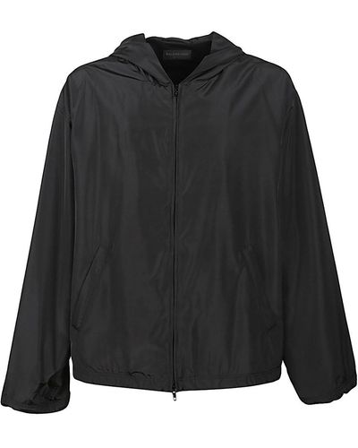 Balenciaga Jacket With Logo - Black