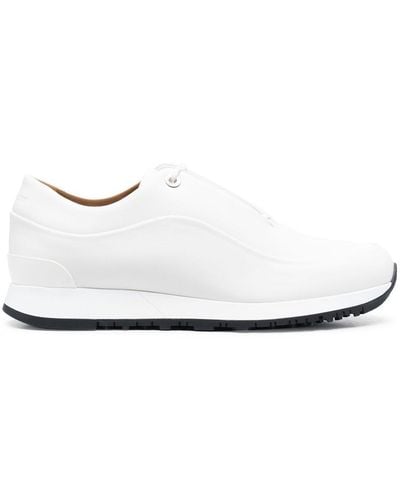 John Lobb Calf-leather Low-top Trainers - White