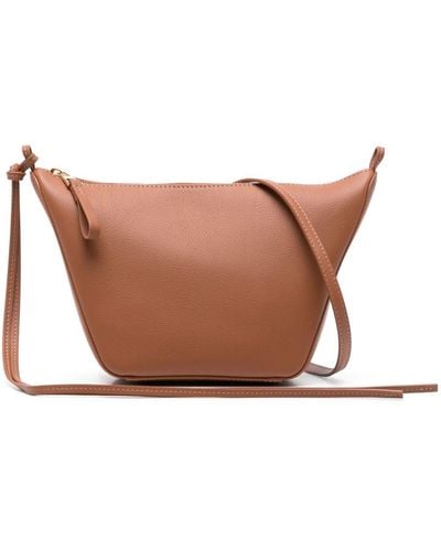 Loewe Mini Hammock Hobo Leather Shoulder Bag - Brown
