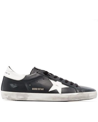 Golden Goose Super-Star Leather Sneakers - Gray