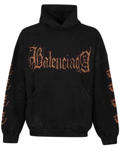 Balenciaga Sweatshirt With Logo - Black