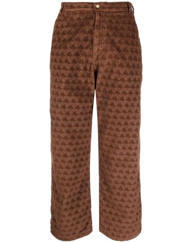 ERL Textured Pants - Brown