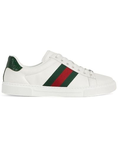 Gucci Ace Leather Trainers - White