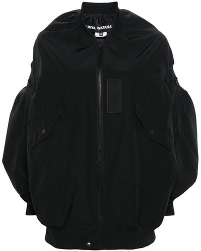 Junya Watanabe Nylon Hooded Jacket - Black
