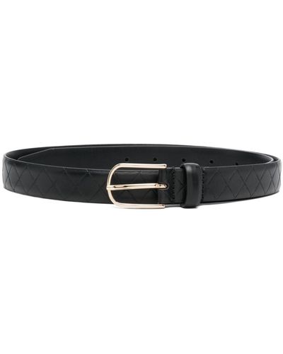 EA7 Leather Belt - Black