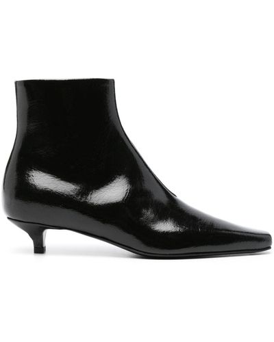 Totême The Patent Slim 40mm Ankle Boots - Black