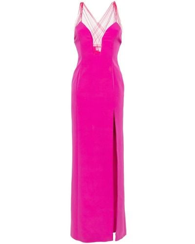 Genny Panelled Sleeveless Maxi Dress - Pink