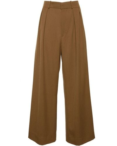 Wardrobe NYC Wide-leg Virgin Wool Pants - Brown