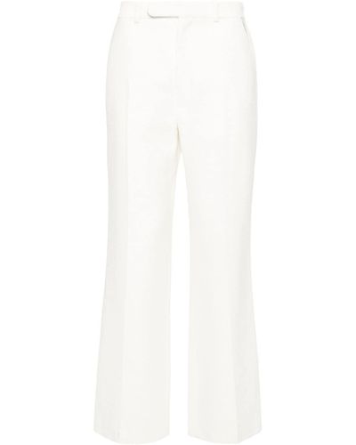 Casablancabrand Straight-leg Jacquard Pants - White