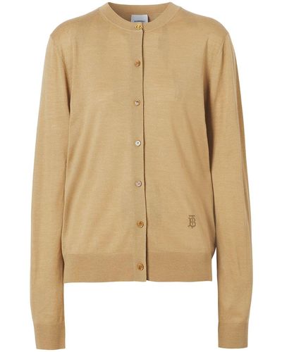 Burberry Wool Cardigan - Natural