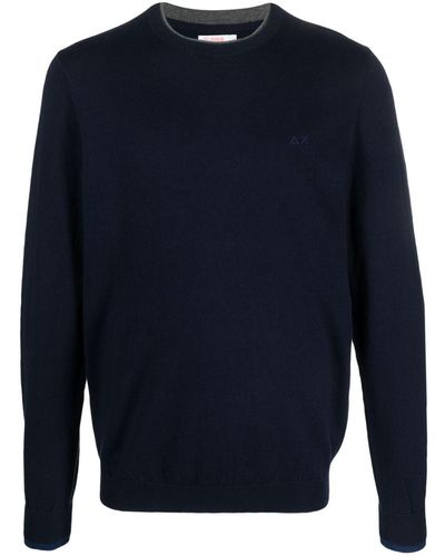 Sun 68 Wool Sweater - Blue