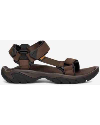 Teva Terra Fi 5 Universal Leather Sandals - Black