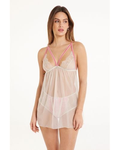 Tezenis Sottoveste Spalline Sottili Ocean Dream Lace - Rosa