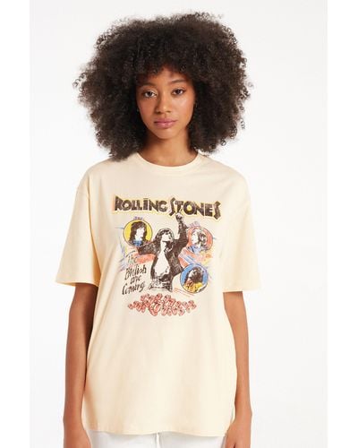 Tezenis T-Shirt in Cotone con stampa Rolling Stones Unisex - Neutro
