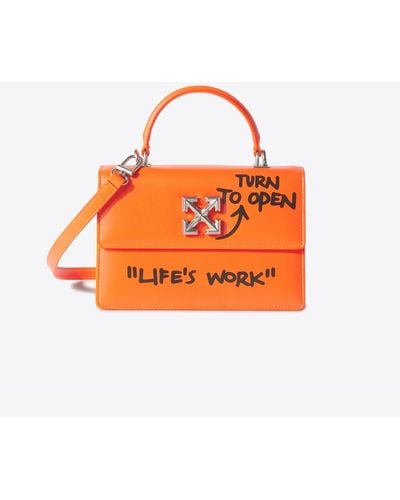 OFF-WHITE 2.8 Jitney Bag Furry Orange