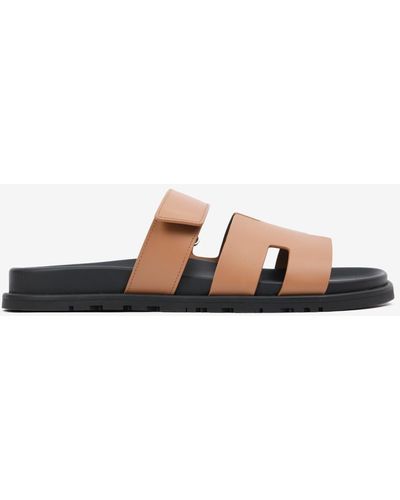 Hermès Chypre Sandals In Calfskin - Brown