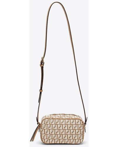 White Fendi Beach bag tote and straw bags for Women | Lyst