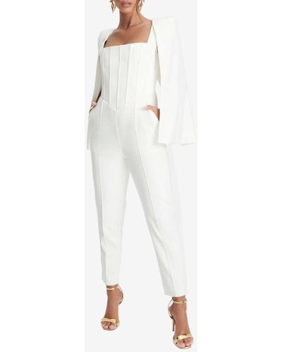 White Lavish Alice Jumpsuits and rompers for Women | Lyst