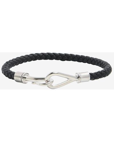 Hermès Jumbo H Braided Bracelet In Swift Calfskin - White