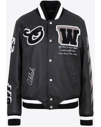 Off-White c/o Virgil Abloh Leather jackets for Women | Online Sale up to  60% off | Lyst | Übergangsjacken