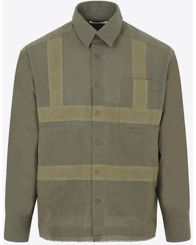 Craig Green Denim Long-sleeved Shirt - Grey