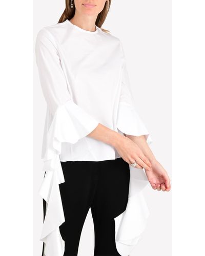 Ellery Emmeline Bell Sleeve Top - White