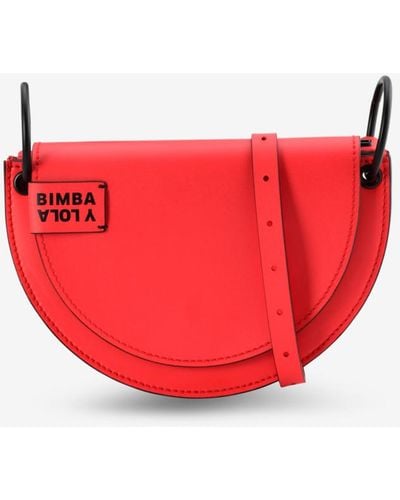 Leather crossbody bag Bimba y Lola Blue in Leather - 32554239