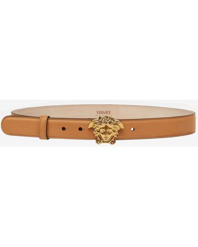 Versace Brown Leather Regular Belt