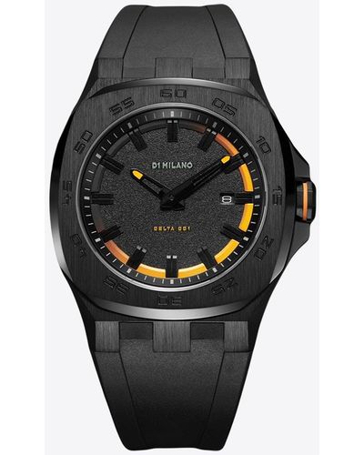 D1 Milano Delta 001 41.5 Mm Watch - Black