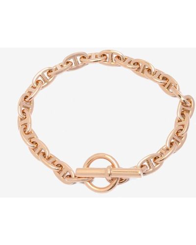 Hermès Chaine D'ancre Tpm Bracelet In Rose Gold - Metallic