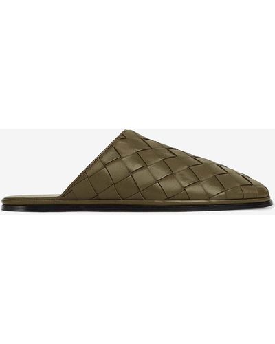Bottega Veneta Brown Sunday Slippers in Black for Men Lyst
