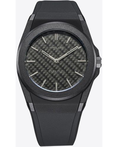 D1 Milano Carbonlite 40.5 Mm Watch - Black