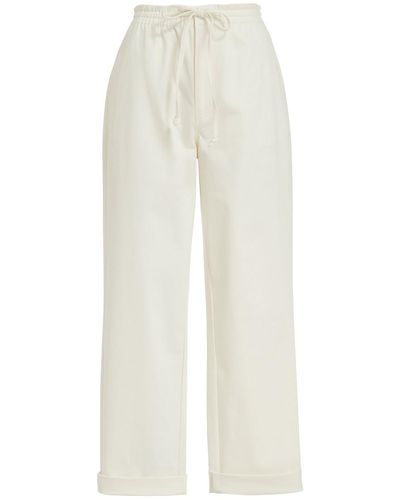 Essentiel Antwerp Fomo Baggy Fit Trousers - White