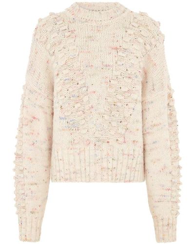 Hayley Menzies Alpaca Bobble Jumper - Natural