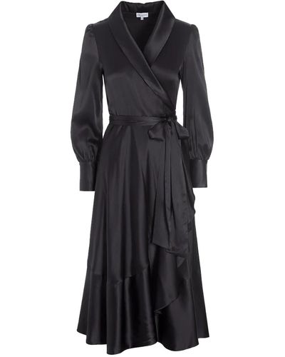 Dea Kudibal Vitah Silk Wrap Dress - Black
