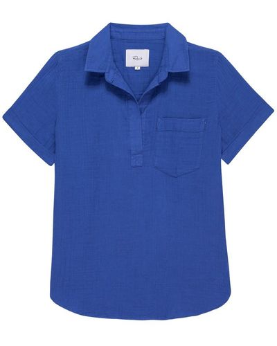 Rails Savannah Organic Cotton Top - Blue