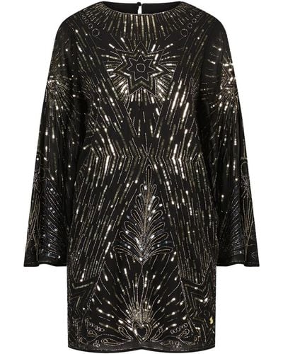 FABIENNE CHAPOT Zali Sequin Embellished Dress - Black