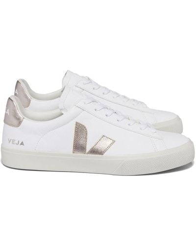 Veja Campo Leather Trainers - Blue