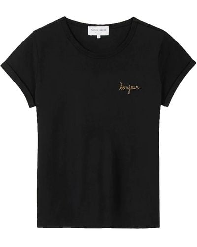 Maison Labiche Bonjour Poitou T-shirt - Black