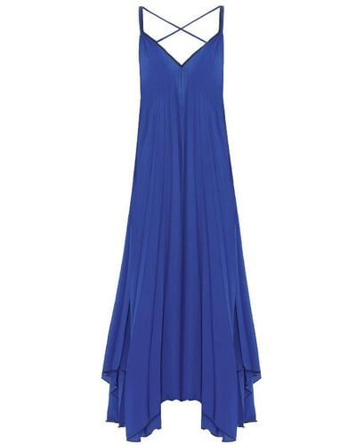 Sfizio Tessuto Party Dress - Blue