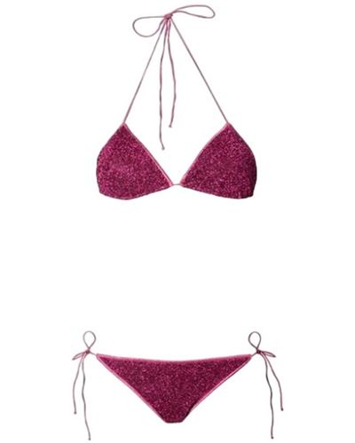 Oséree Two-Piece Bikini With Triangle Bra - Purple