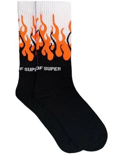Vision Of Super Socks With Fluo Flame - Black