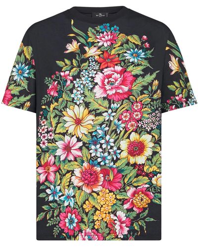 Etro T-shirt a fiori - Multicolore