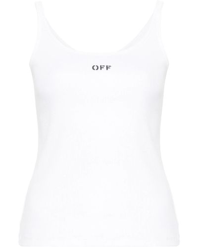 Off-White c/o Virgil Abloh Off- Off Stamp Stretch Tank Top - White