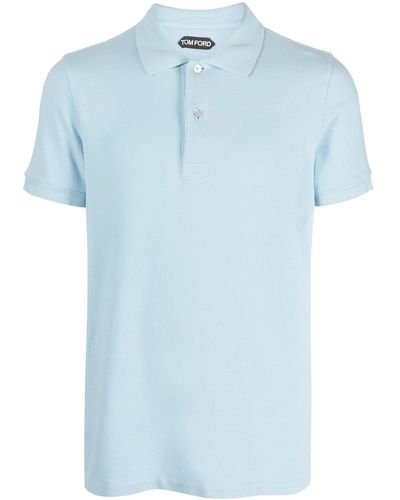 Tom Ford Piqué Polo Shirt - Blue