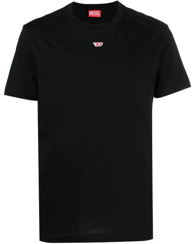 DIESEL T-Shirt With Embroidery - Black