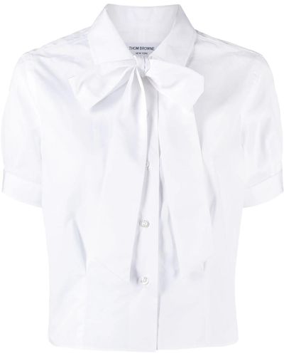 Thom Browne Camicia con decorazione - Bianco